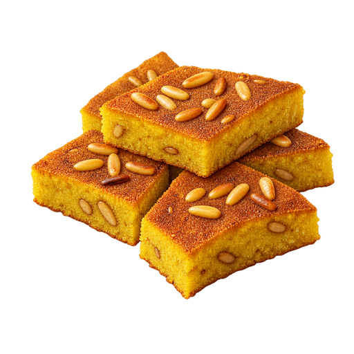 Turmeric Semolina Cake sticker illustration