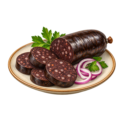 Saint Helena Black Pudding sticker illustration