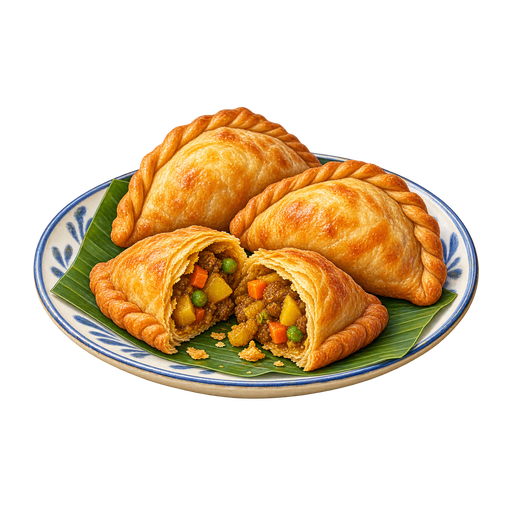 Curry Puffs sticker illustration