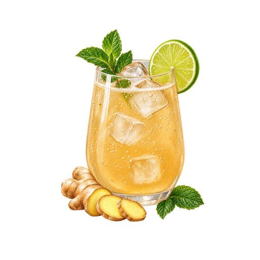 Saint Helena Ginger Beer sticker illustration