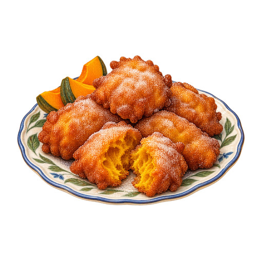 Pumpkin Fritters sticker illustration