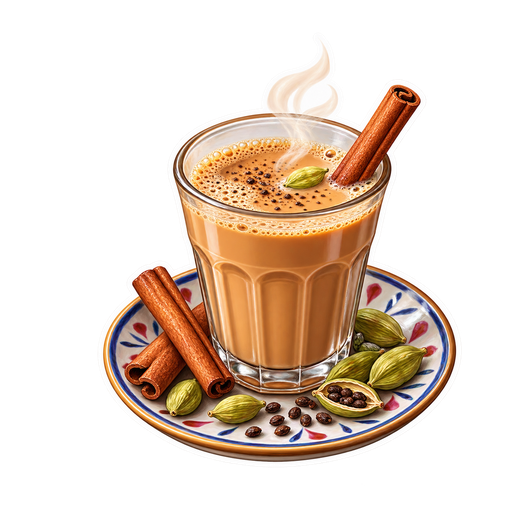 Somali Spiced Tea sticker illustration
