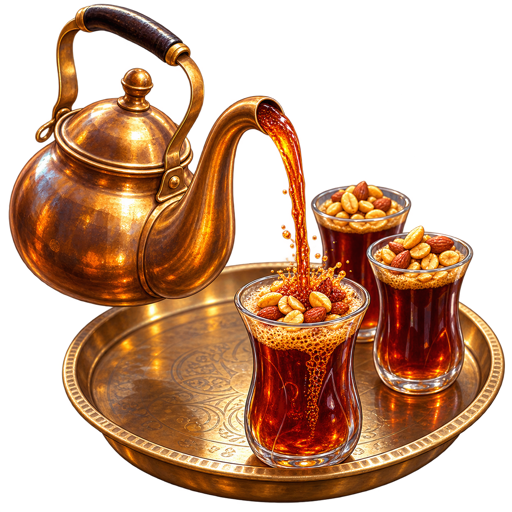 Libyan Tea sticker illustration