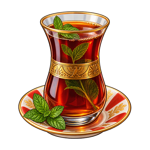 Shai (Egyptian Tea) sticker illustration