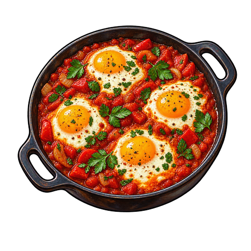 Shakshuka sticker illustration