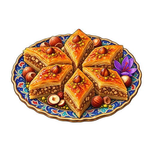 Sheki Halva sticker illustration