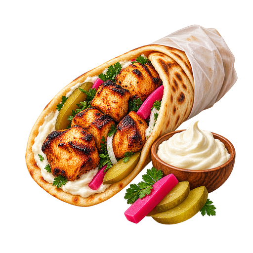 Marinated Chicken Skewers sticker illustration