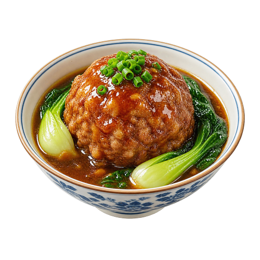 Lion's Head Meatballs sticker illustration