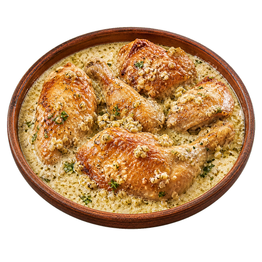 Chicken in Garlic and Milk sticker illustration