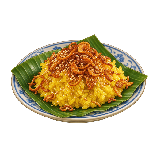 Sticky Rice with Turmeric sticker illustration