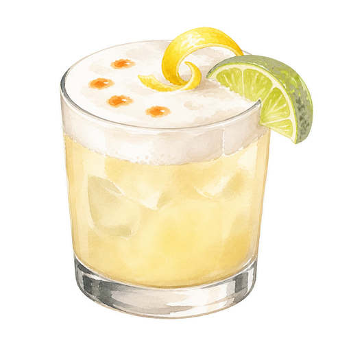 Singani Sour sticker illustration