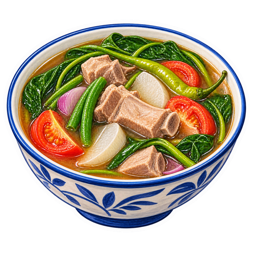 Sinigang sticker illustration
