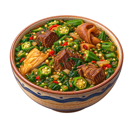 Okra Stew sticker illustration