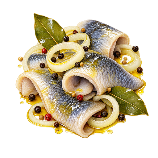 Śledź w Oleju sticker illustration