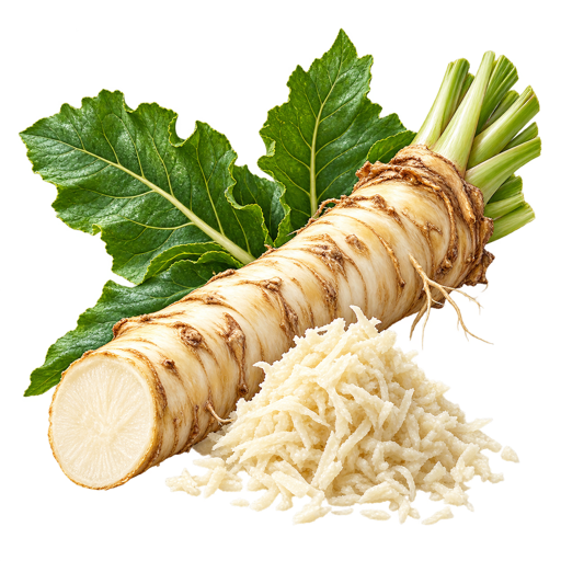 Horseradish sticker illustration