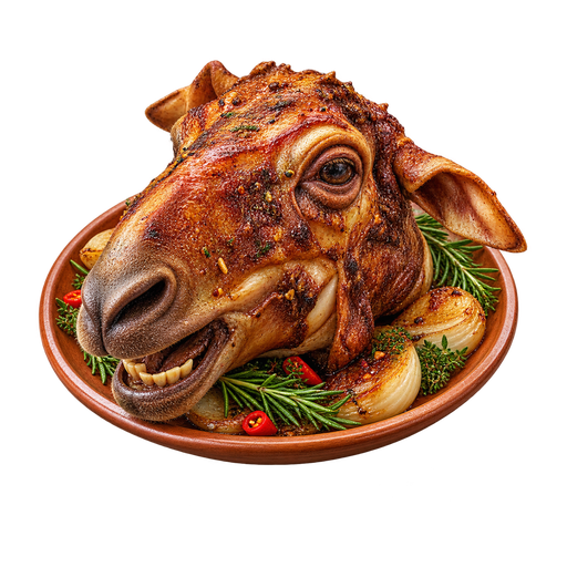 Goat Head sticker illustration
