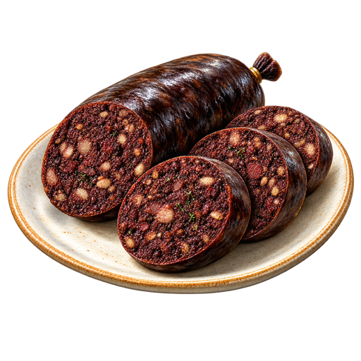 Sneem Black Pudding sticker illustration