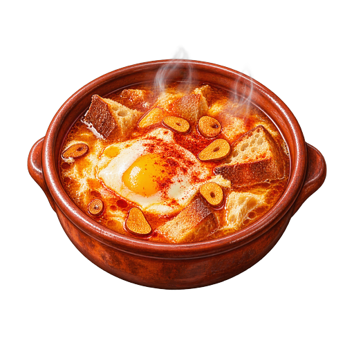 Castilian Garlic Soup sticker illustration