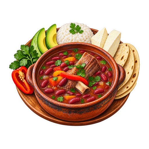 Honduran Bean Soup sticker illustration