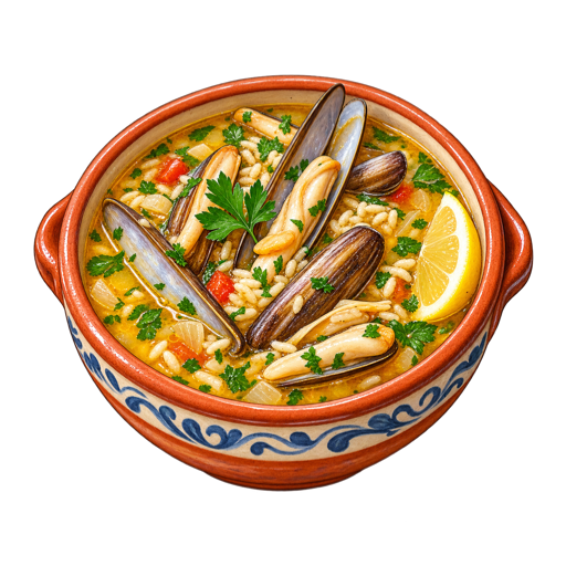 Sopa de lingueirão sticker illustration