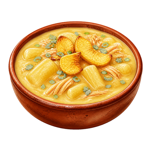 Sopa de Mandioca sticker illustration