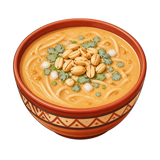 Sopa de Maní sticker illustration