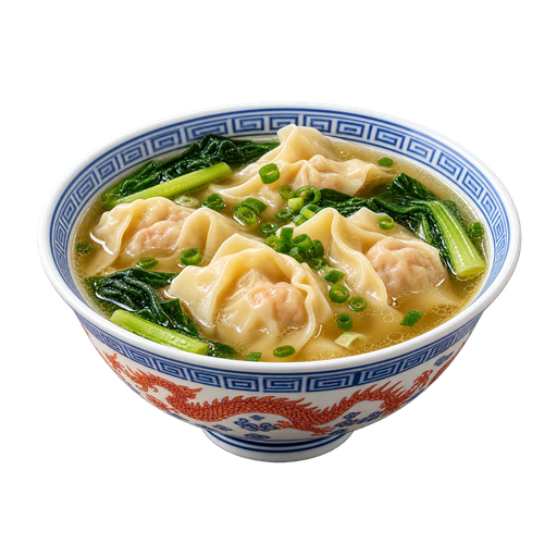 Sopa Wantan sticker illustration