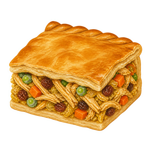 Surinamese Chicken Pie sticker illustration