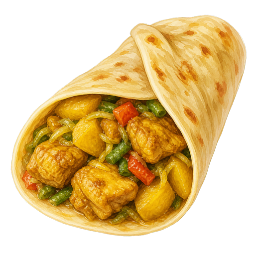 Roti sticker illustration