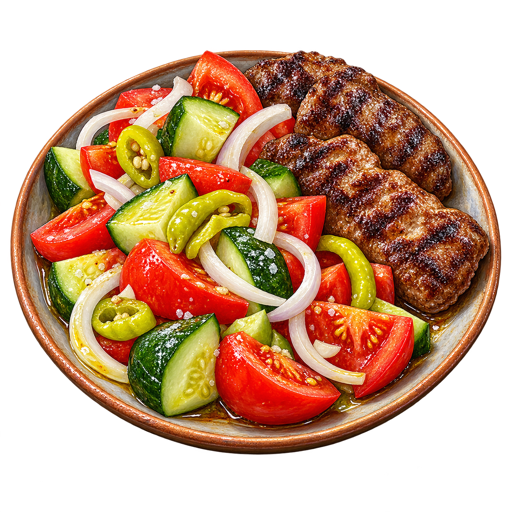Serbian Salad sticker illustration