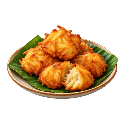 Cassava Fritters sticker illustration