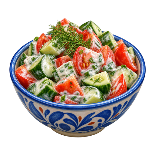 Spicy Vegetable Salad sticker illustration