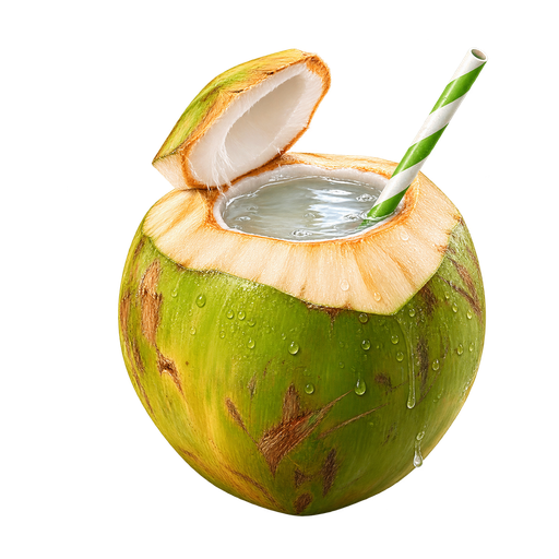 Santomean Coconut Water sticker illustration