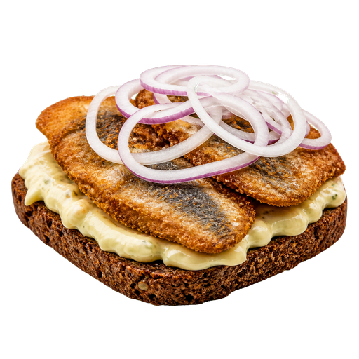 Stegt Sild (Fried Herring) sticker illustration