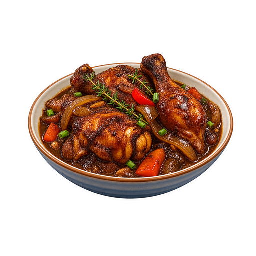Stew Chicken sticker illustration