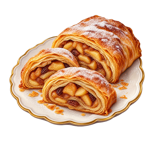 Strudel Jabłkowy sticker illustration