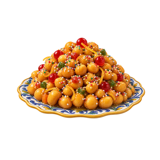 Struffoli sticker illustration