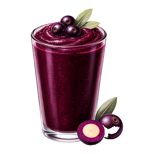 Suco de Açaí sticker illustration