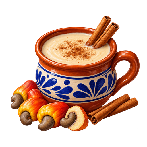 Atol de Semilla de Marañón sticker illustration