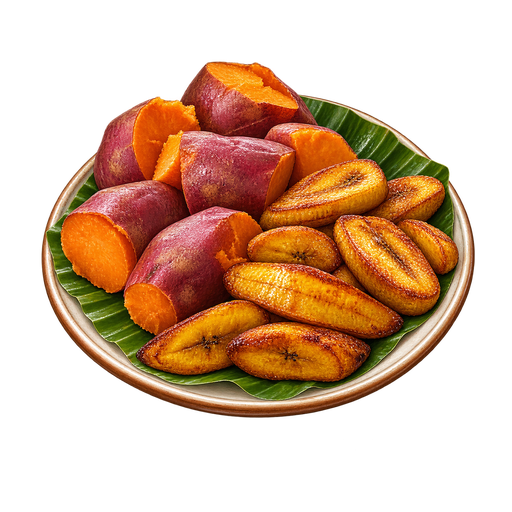 Sweet Potatoes & Fried Bananas sticker illustration