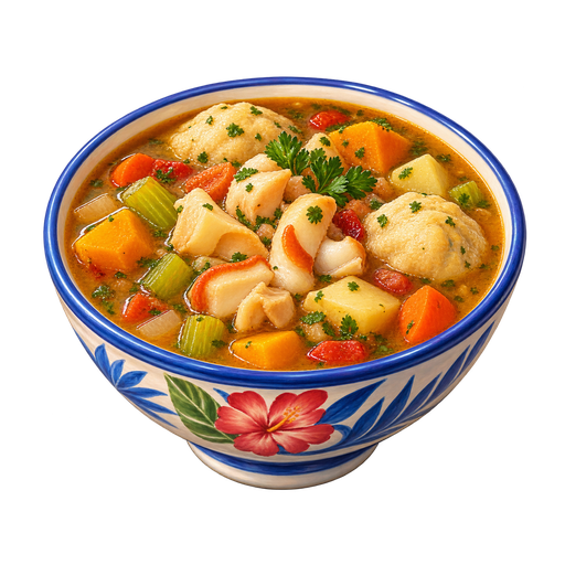 Sint Maarten Conch Soup sticker illustration