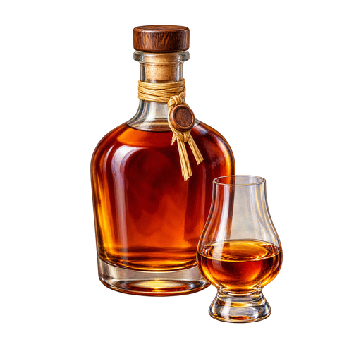Republic Rum sticker illustration