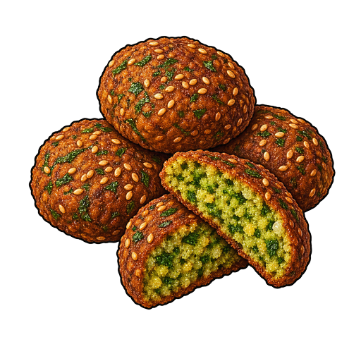 Ta'ameya (Egyptian Falafel) sticker illustration