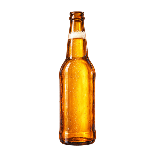 Taedonggang Beer sticker illustration