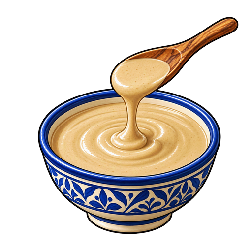 Tahini Sauce sticker illustration