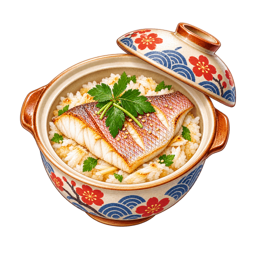 Tai-meshi sticker illustration