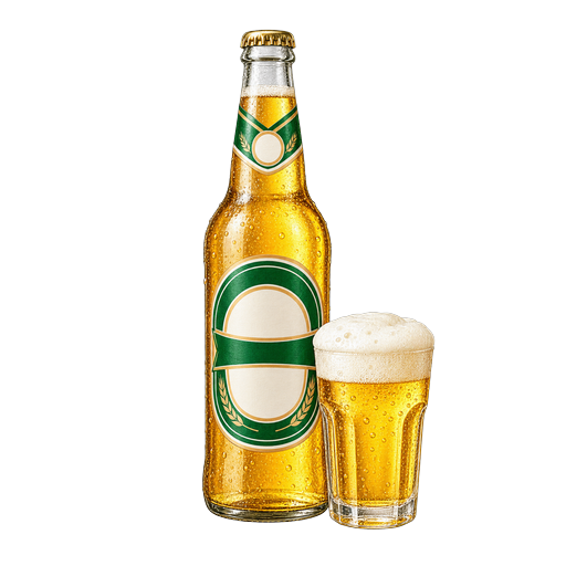 Taiwan Beer sticker illustration