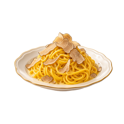 Tajarin al Tartufo Bianco d'Alba sticker illustration