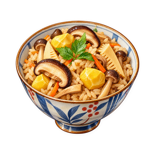 Takikomi Gohan sticker illustration
