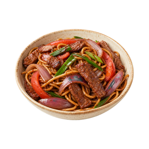 Tallarin Saltado sticker illustration
